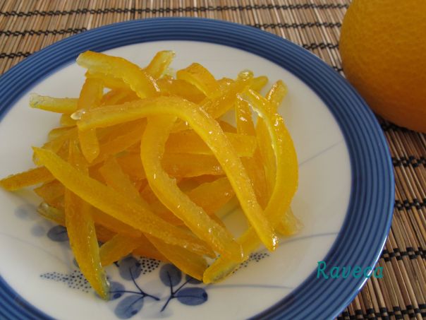 Candied Orange Peel / Coji de portocală confiate